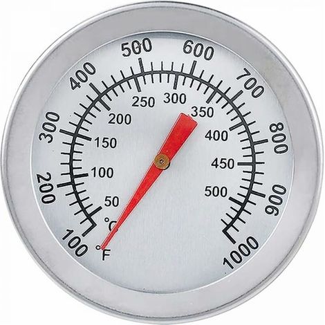 Thermomètre pour Barbecue, Thermomètre de Four en Acier Inoxydable Max 500°C/1000°F Affichage analogique Thermomètre pour Four (1/5)