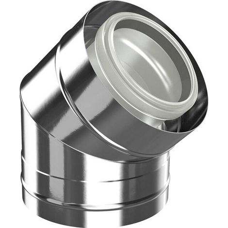 Bogen konz. Ø110/160, 45° Edelstahl - 7738113145 von Buderus (1/2)