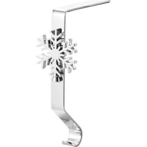 Porte-chaussette de Noël pour cheminée, porte-chaussette de Noël en métal bronze brillant pour cheminée, décorations de Noël (1/5)
