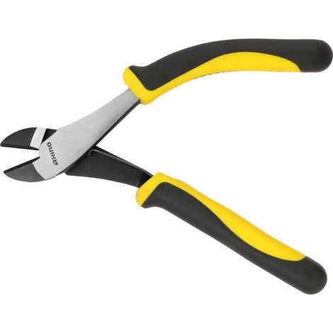 RHINO - PINZA TAGLIO DIAGONALE CON MANICO A GOMITO, PINZA TAGLIO UNIVERSALE CT 180 MM - CROMO VANADIO - MANICO A GOMITO DA 2