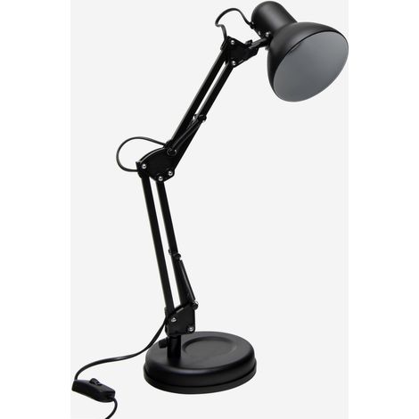 Schwarze flexible Schreibtischlampe