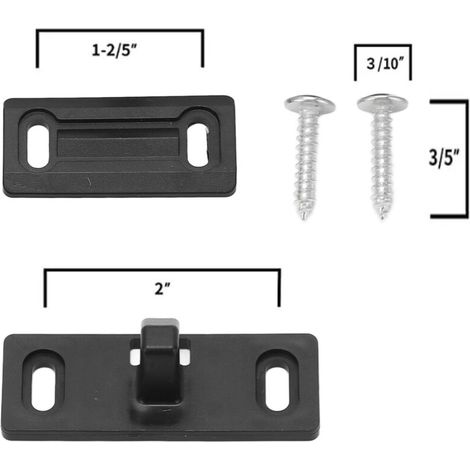 Kit de loquet de porte moustiquaire pour camping-car, poignée droite, Installation Simple, robuste et pratique, ensemble ABS pour voyage (1/5)