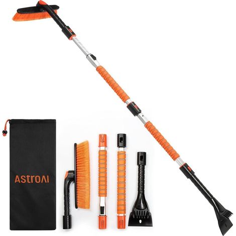 Eiskratzer mit Besen, 158cm ausziehbar, 360° drehbar, für Auto, LKW, SUV (1/5)