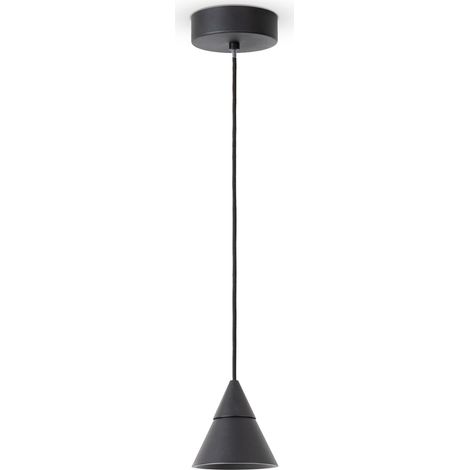 Paco Home Pendelleuchte Esstisch Hängelampe Esstischlampe Beton Retro Vintage Lampe Schwarz, Typ 1