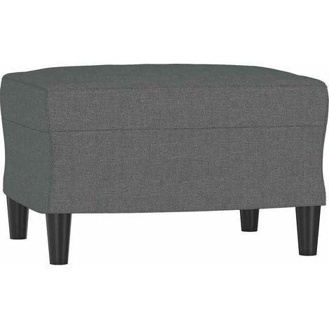 vidaXL Footstool Dark Grey 60x50x41 cm Fabric (1/5)