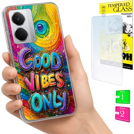 Custodia per Realme 14 5G / 14T 5G Photo Case Back Vibes + vetro 9H (1/5)