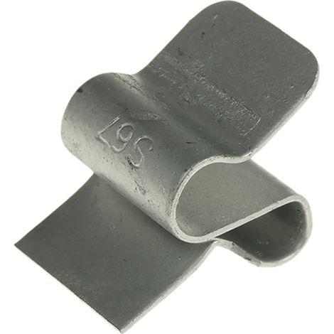 Clip pour rebord de poutre, RS PRO, Acier, Epaisseur de la bride 2 4 mm, Plage de diamètre de câble 6mm à 7mm ( Prix pour Paquet de 25 ) (1/2)