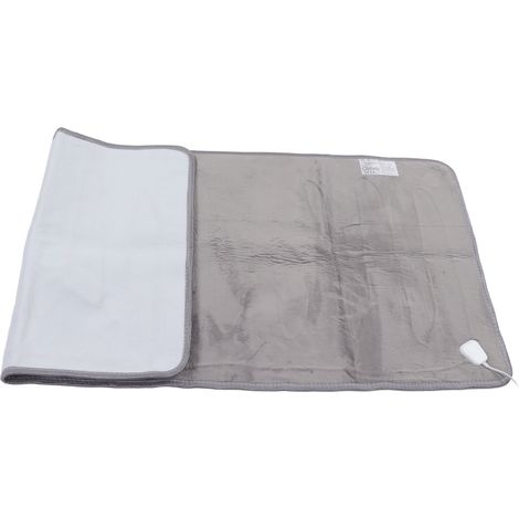 Couverture chauffante en flanelle douce 150 x 70 cm, portable, confortable et chaude, idéale pour le bureau et le salon (prise UE 220 V). (1/5)