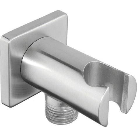 Sapho Minimal - Brausehalter mit Auslauf, Edelstahl MI035 (1/2)