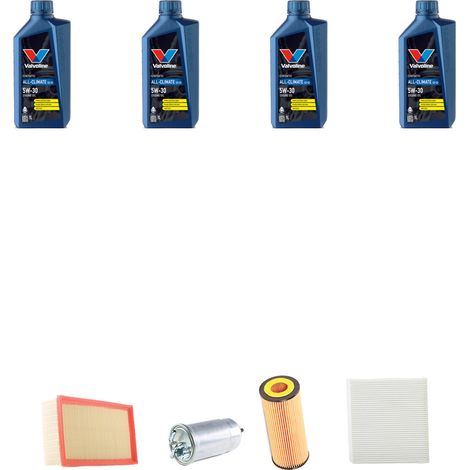 Kit tagliando 4 FILTRI e 4L OLIO compatibile con Audi A4 (B6,B7) 2.0 tdi 103kw dal 2004 al 2008 (1/5)