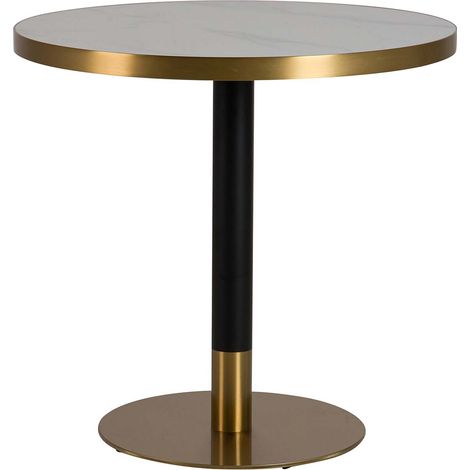 Quena Stone Edelstahl Esstisch 80x80x75 cm (1/5)
