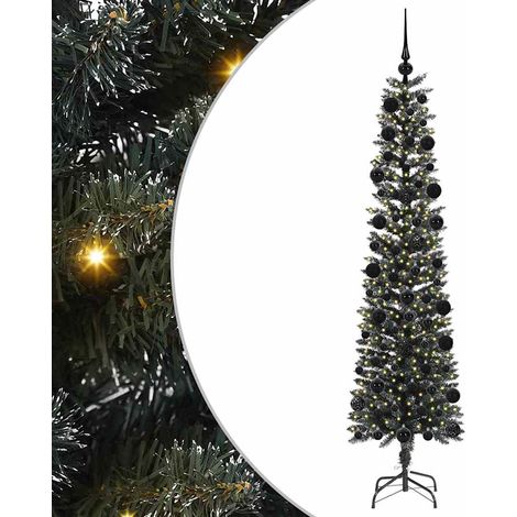 Sapin de Noël  Arbre de Noël artificiel Vert 210 cm PVC, plastique et acier (1/5)