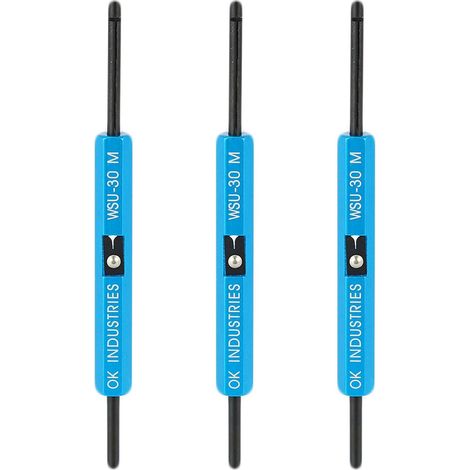 3X Nouveau Outils à Main Enroulables Durables Wsu-30M Outil de Déroulage de Bande D'Enroulement de pour L'Emballage de Prototypage de Câbles Awg 30 (1/5)