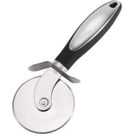 Lot de 2 coupe-pizzas en acier inoxydable avec protège-doigts, lame miroir, boîte incluse (1/5)
