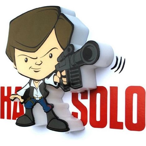 Lampara 3D Light FX mini Hans Solo Star Wars (1/3)