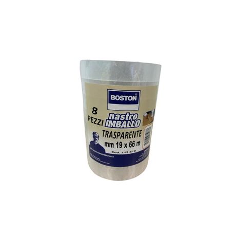 NASTRO TRASPARENTE PPL 19MMX66M Q.TA 8