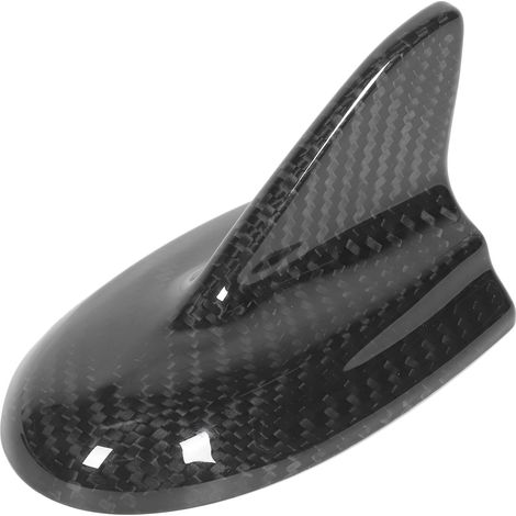 Aileron de requin en fibre de carbone pour antenne auto, garniture décorative compatible Dodge Challenger SRT 2015+ (1/5)