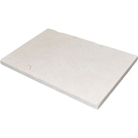 Carrelage Travertin clair 1er choix Sablé - 61x40,6x3 cm (1/4)