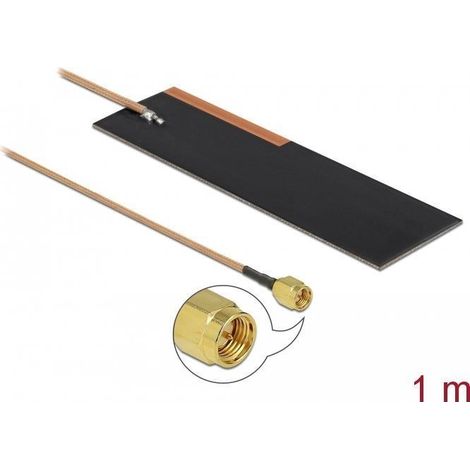 Antenna domotica delock 12620 guadagno 1-2 dBi autoadesiva