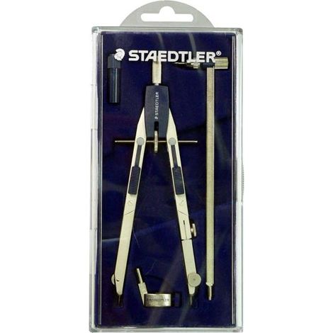 Staedtler Compasso Mars Frizion 557 02SK-I Blu con Vite Centrale e Aste Snodate (1/2)