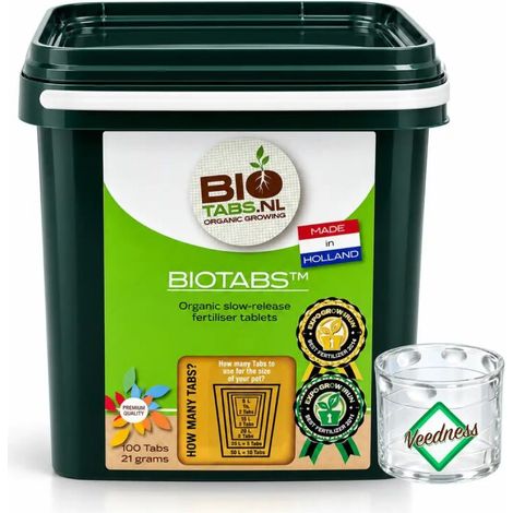 BioTabs 100 pièces tablettes d'engrais organique engrais engrais à libération lente plantes (1/5)