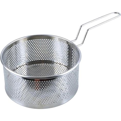 Panier à friture Manta, passoire à mailles fines avec poignée, friteuse française en maille métallique-Small