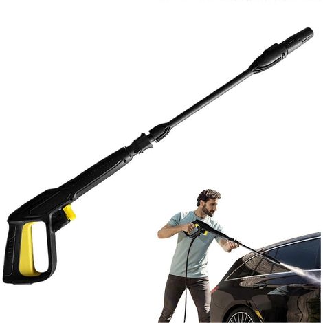 Pressure Hose Nozzle with Adjustable Spray Modes and Extension Wand for Garden Cleaning (1/5)