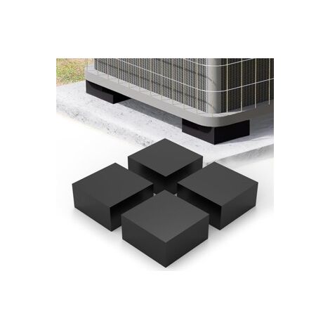 4 patins antidérapants en caoutchouc – Réduisent les vibrations – Pour compresseur et groupe extérieur de climatisation (1/5)