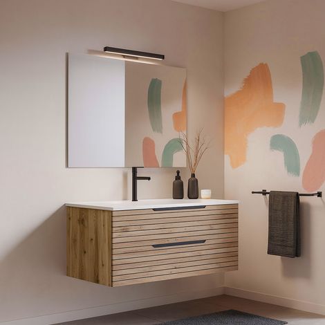 Kibath Mueble+lavabo+espejo+LED KEN 100x45 cm desierto 2c susp. (1/5)