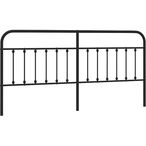 Tête de lit,Panneau décoratif métal noir 200 cm CFW6381434 (1/5)