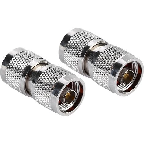 Adaptateur RF N Mâle-Mâle pour Antenne Coaxial - Lot de 2 Pièces (1/3)