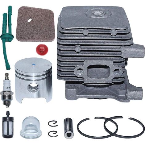 Kit de Cylindre 4140 020 1202 34mm pour Le Tondeuse Stihl FS55 FS45 BR45 KM55 HL45 HS45 HS55, avec Filtre à air, Conduite de Filtre à air, clapet Anti-Retour pour Poire d'amorçage (1/5)