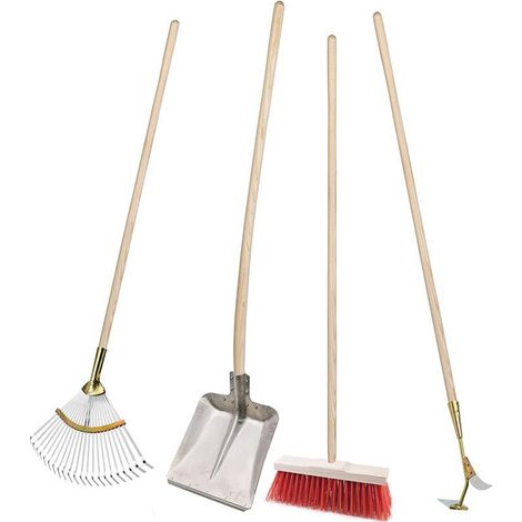 Set Di Equipaggiamento Con Strada Scopa, Foglia Rastrello, Pala Bordo Cleaner + (Par 3) (1/3)