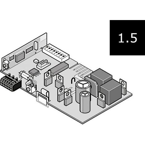 Carte électronique pour motorisation Duo Rapido+ 868,8 Mhz APERTO SOMMER (1/2)