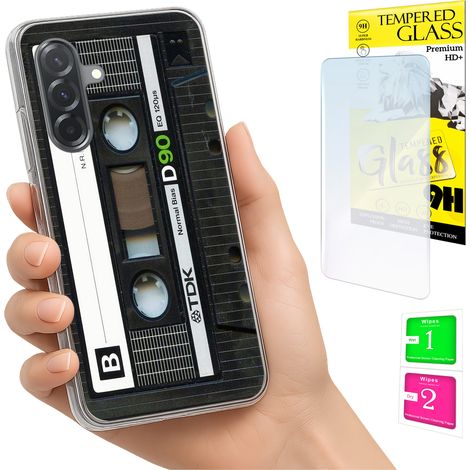 Funda para Samsung Galaxy A36 / A56 con cubierta para foto, tapa trasera y cristal 9H. (1/5)