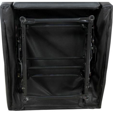 Poltrona Relax Reclinabile Ergonomica in Similpelle 65x92x100 cm Nero