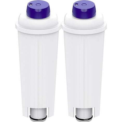 Set di 2 filtri per l'acqua per macchina da caffè De'Longhi DLSC002 per De'Longhi serie ECAM, ETAM, EC, BC