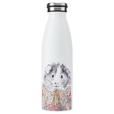 Mikasa Tipperleyhill - Flasche de Edelstahl de doppelwandig, 500 ml, vakuumisoliert, hält Getränke heiß und kalt, Flasche de Hydration de Flasche de Edelstahl BPA frei mit de Prägung.