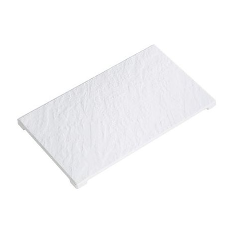 Odyssea – Cache blanc pierre naturelle pour receveur de douche – Composite haute résistance – Résistant aux intempéries et UV – Installation rapide