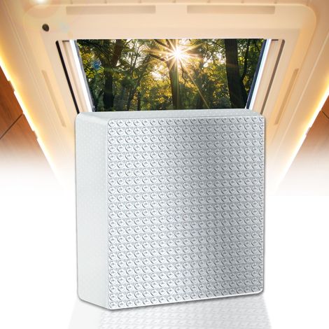 14" x 14" x 3" Wohnmobil-Lüftungsisolierung (1 Stück) - Universelle reflektierende Abdeckung für Wohnmobil-Dachfenster, Wärmedämmung und Geräuschreduzierung, passend für 14x14 Zoll große Wohnmobil-Sch