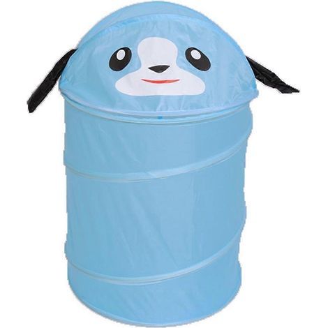 HONORNIC - Seau de rangement pliable, panier à linge cylindrique mignon en forme d'animal, boîte à jouets de dessin animé, sac de rangement de cuisine, rangement organisé (1/5)