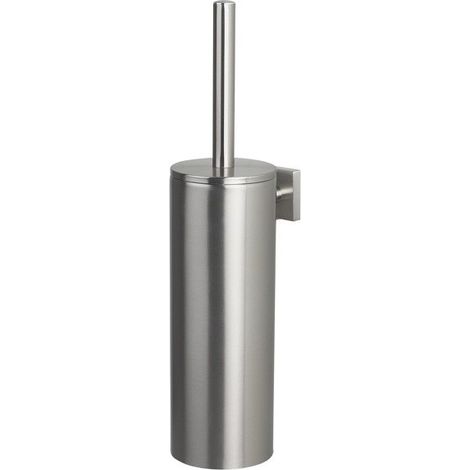 Escobillero con soporte de fijación NYO Acero inoxidable Metalizado Spirella (1/2)
