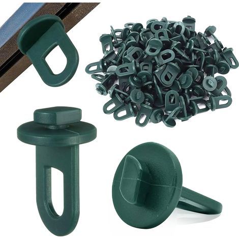 CCYKXA Greenhouse Accessories - Sturdy Greenhouse Clips for Greenhouses, Plant Hanging Devices, Green-50 (1/5)