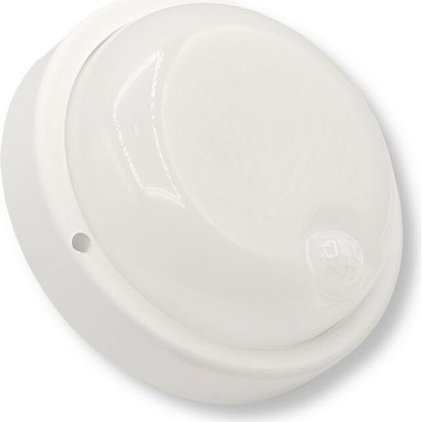 Trade Shop - Luz De Techo Led Para Al Aire Libre Con 9w Light 6500k Oval Oval Ip56 Light 6500k Sensor De Movimiento -     Rotondo