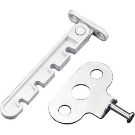 1 Entrebâilleur de fenêtre, verrou de sécurité bébé, limiteur d'ouverture 0-100mm, pour fenêtre bois aluminium UPVC (1/4)