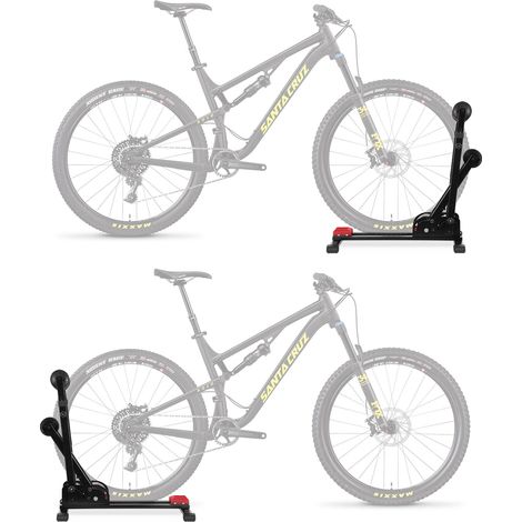 TolleTour 1X Soporte para bicicletas 3 en 1 plegable - vertical y horizontal - 24-27,5 pulgadas neumáticos hasta 2,4 pulgadas (1/5)