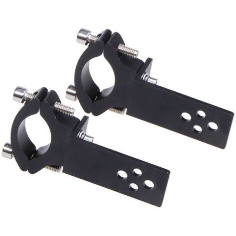 Lot de 2 colliers de serrage pour tube de fourche de moto - Installation horizontale/verticale - Montage de barre lumineuse LED - 22 mm-36 mm (1/5)