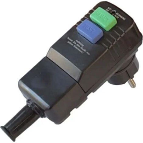 230-V-Personenschutzschalter – Schwarz, Schutzart IP54, robust und sicher (1/5)