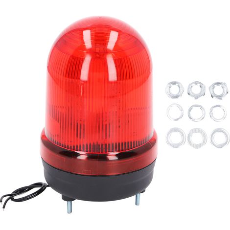 Mini lampe stroboscopique rotative à LED industrielle, mode silencieux réglable, idéale pour les garages et ateliers (220 V). (1/5)