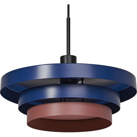 OSRAM Layers Suspension décorative avec culot E27, 400mm, IP20, métal, bleu/rose (1/5)